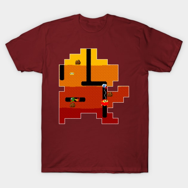 Dig Dug Tribute T-Shirt by 8-BitHero